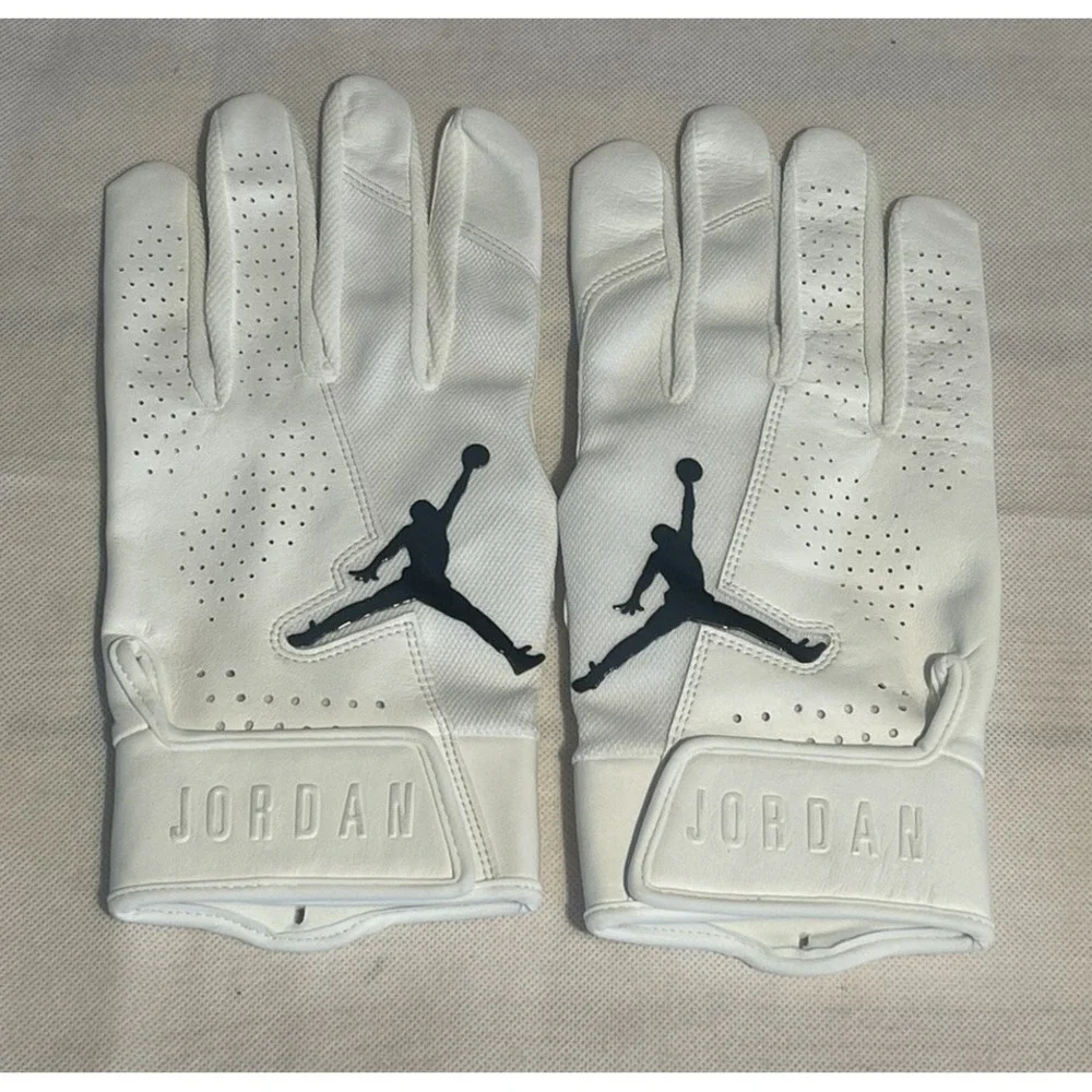 NIKE JORDAN FORCE ELITE BATTING GLOVES PROMO MOOKIE BETTS‎ WHITE/BLACK Sz 3XL